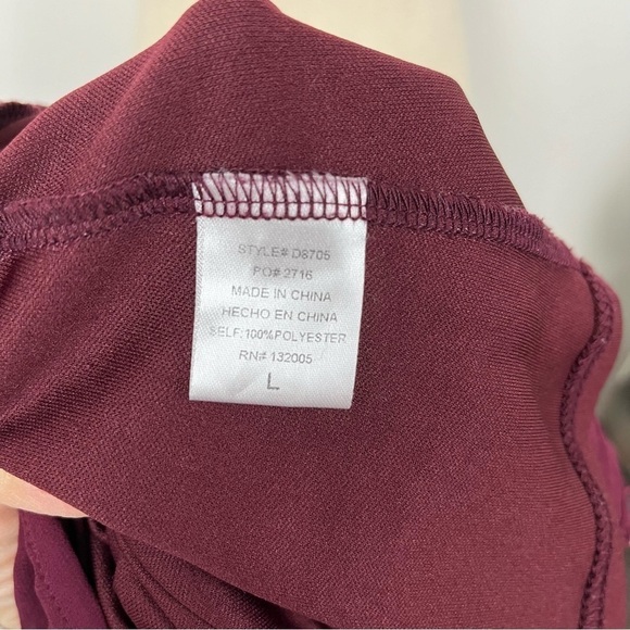 Entro Long Sleeve Lace Raw Hem Mini Dress. Large #369 - Picture 6 of 6